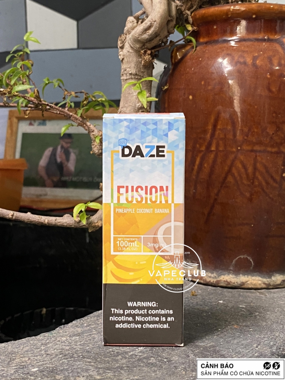 Daze Fusion - Pineapple Coconut Banana - 3mg (Chuối Dứa Dừa)