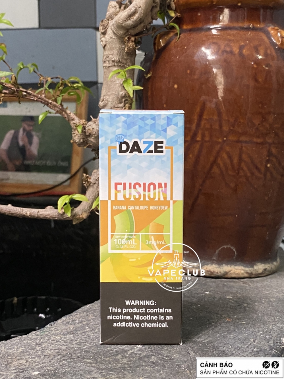 Daze Salt Series - Banana Cantaloupe HoneyDew - 30mg (Chuối Dưa Gang Dưa Lưới)