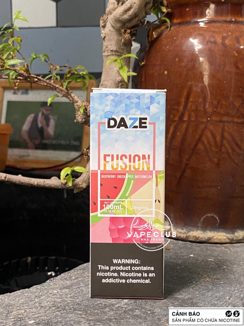 Daze Salt Series - Raspberry Green Apple Watermelon - 30mg (Mâm xôi Táo Dưa Hấu)